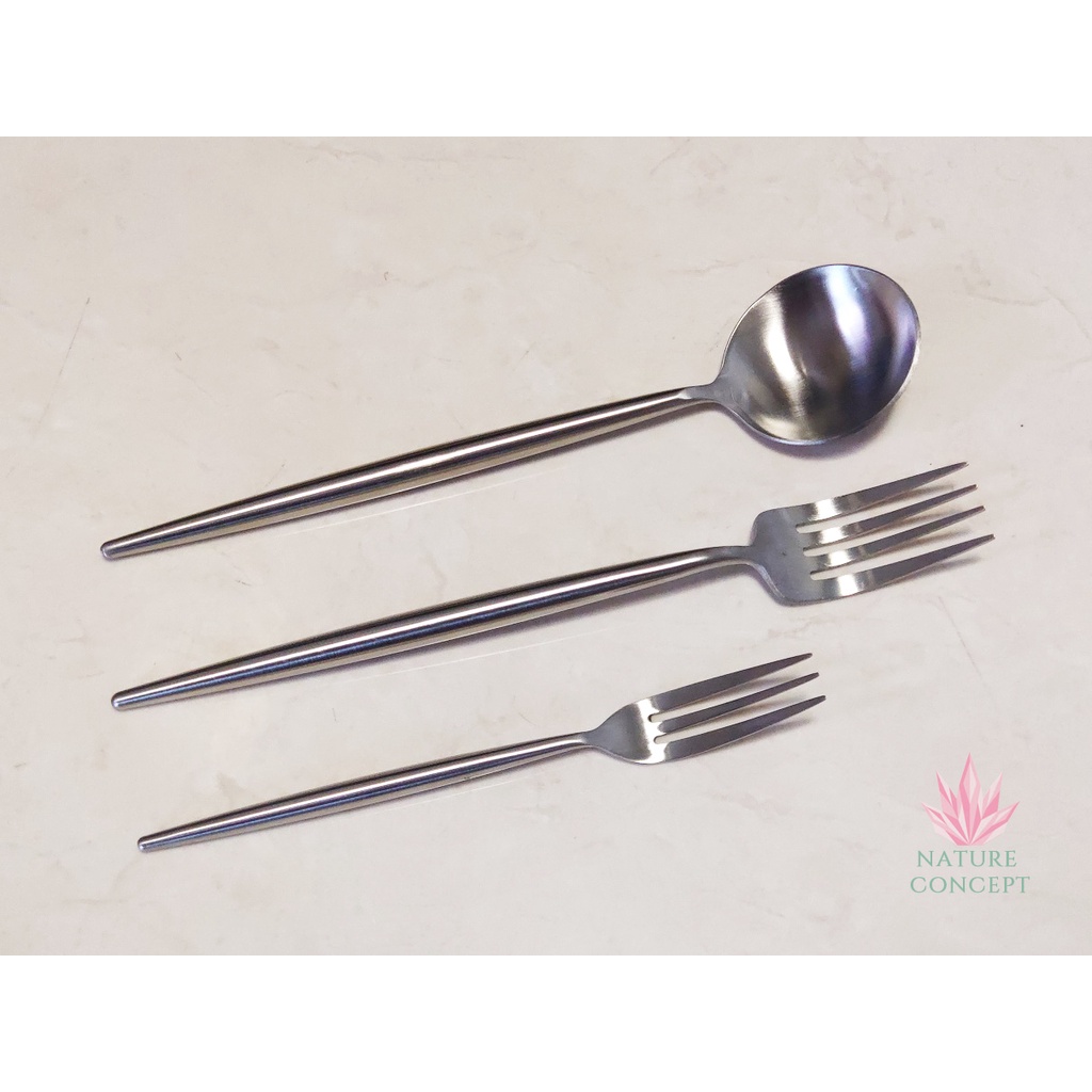 Sendok Garpu Korea SET Unik Stainless Steel Fork Spoon Set