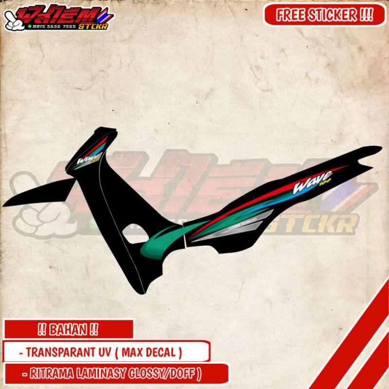 Striping Supra - Wave 100 Old Transparan