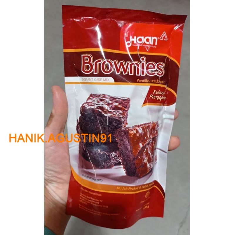 

HAAN BROWNIES POUCH 230 GR INSTANT CAKE MIX