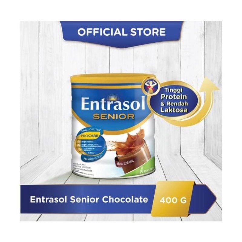 

Entrasol Senior Susu Bubuk Nutrisi Dewasa Cokelat 400 g