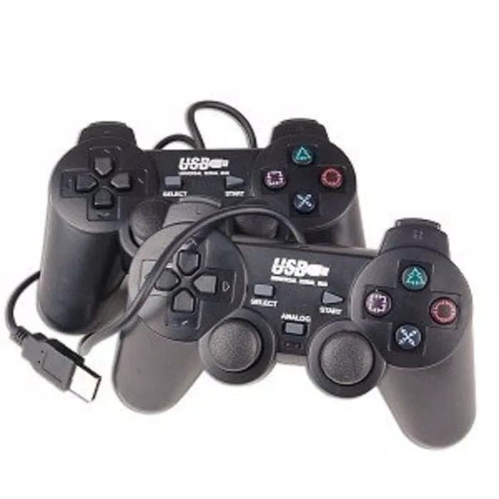 Gamepad Double Hitam / Gamepad Double PC Laptop / Joystick Double USB