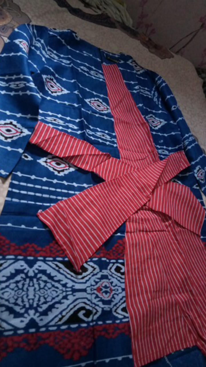 Tunik Kombi Salur Faresa Atasan Batik Kerja Modern Kasual Elegan