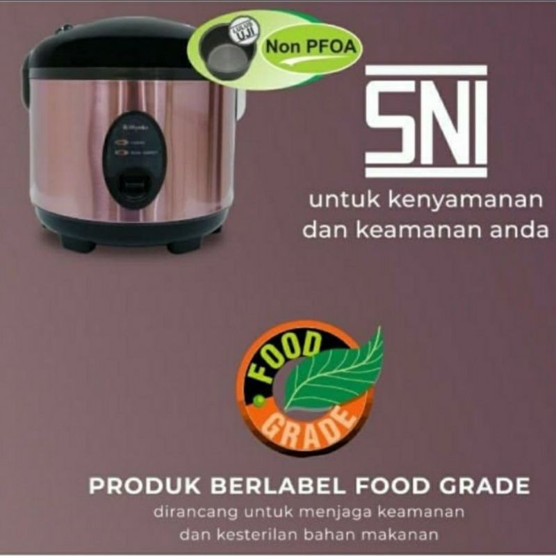 Rice Cooker MIYAKO 1.8 Liter - Magic Com 3 In 1 MCM 508 SBC