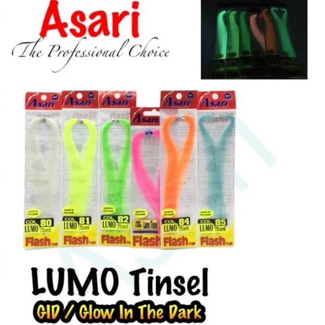 BULU MUTIARA ASARI &quot;FLASH TAIL&quot; LUMO TINSEL