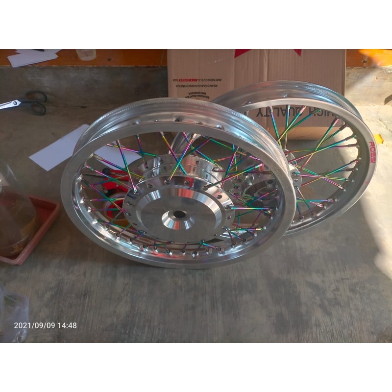 velg beat, scoopy,vario 110,Spacy ,Genio tapak lebar ring 14 uk 215/250