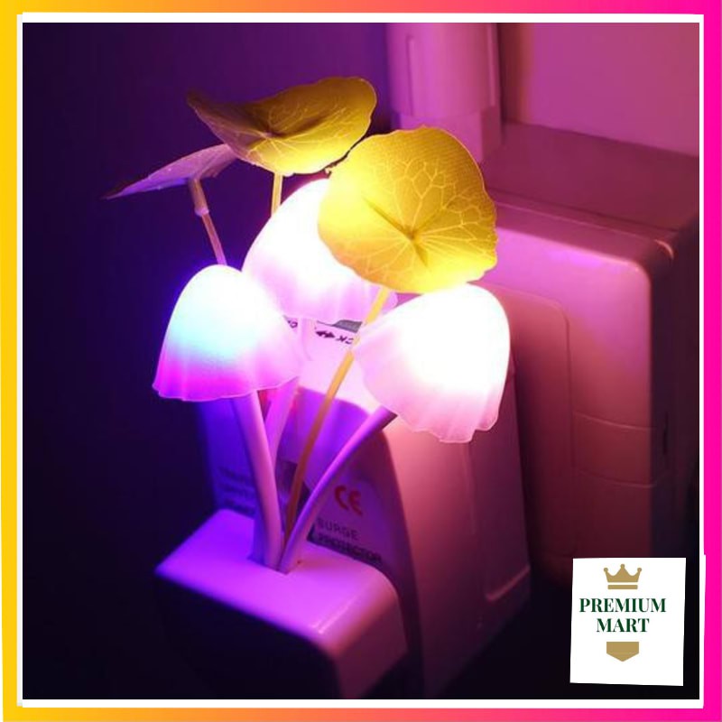 Lampu Tidur Jamur Avatar Mushroom Sensor Cahaya LED Night Lamp [PM]