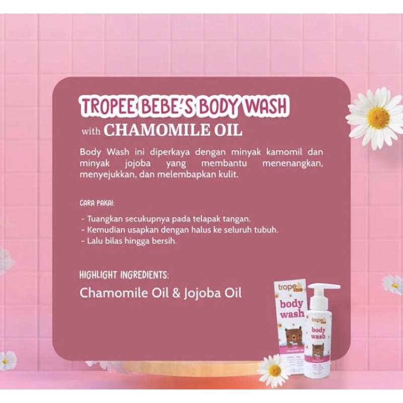 Tropee bebe body wash 100ml