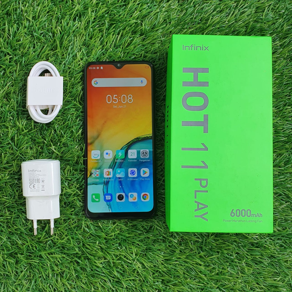 INFINIX HOT 11 PLAY SECOND 3/32 & 4/64 GB HP SECOND HANDPHONE SECOND HP SEKEN HP BEKAS HP MURAH