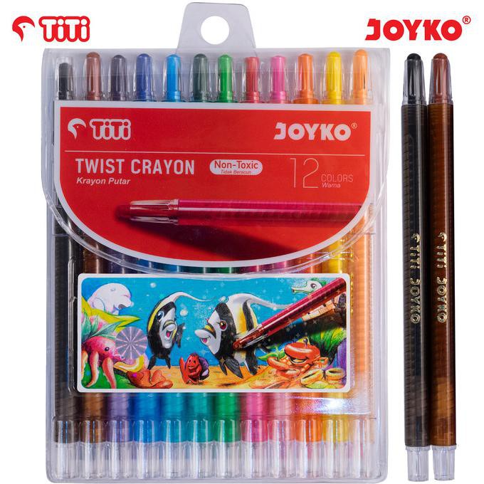 

Big Sale Twist Crayon Krayon Putar Joyko TiTi TWCR-12S 12 Warna Colors Big Sale