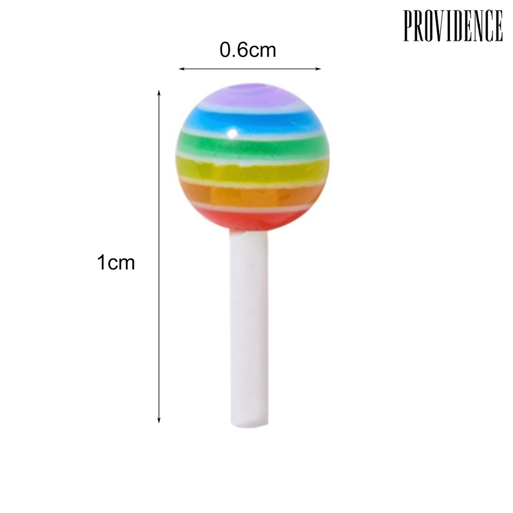 Providence 5Pcs/Set Lollipop Style Nail Ornament Cartoon Resin Cute Clay 3D Accessories Charm Candy Decoration for Manicure