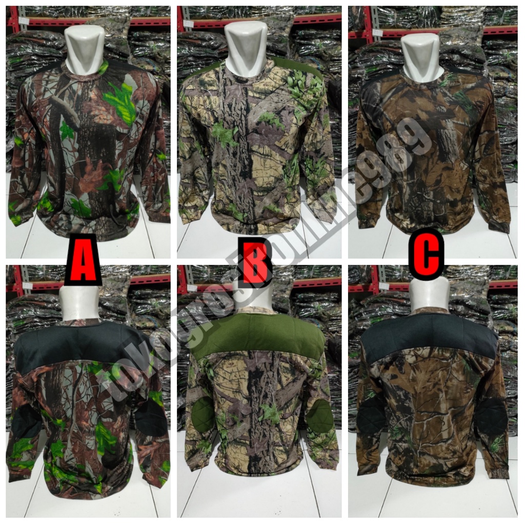 Kaos camo || Kaos camo model tangan panjang