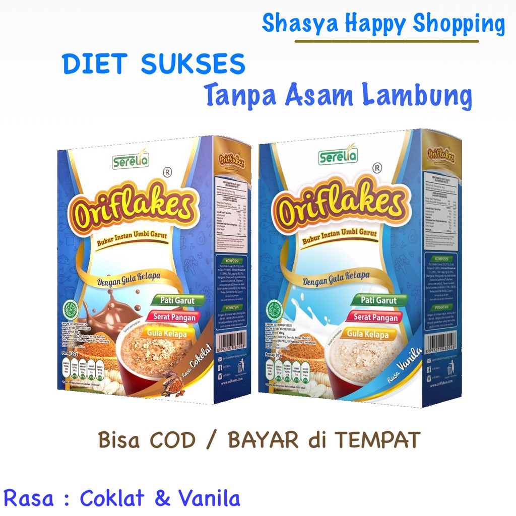 

Flakes Diet Sereal Umbi Garut Diet Slim 350 Gram ( Bisa Cod )