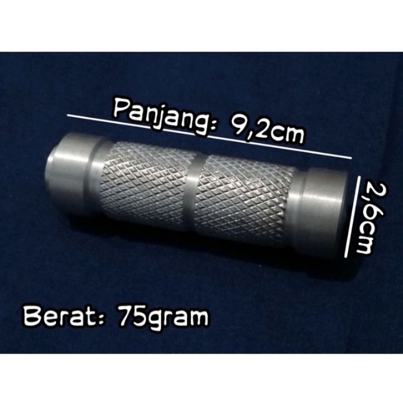 Jalu underbone / footstep / Underbone cocok untuk semua underbone drat 12 selver crome