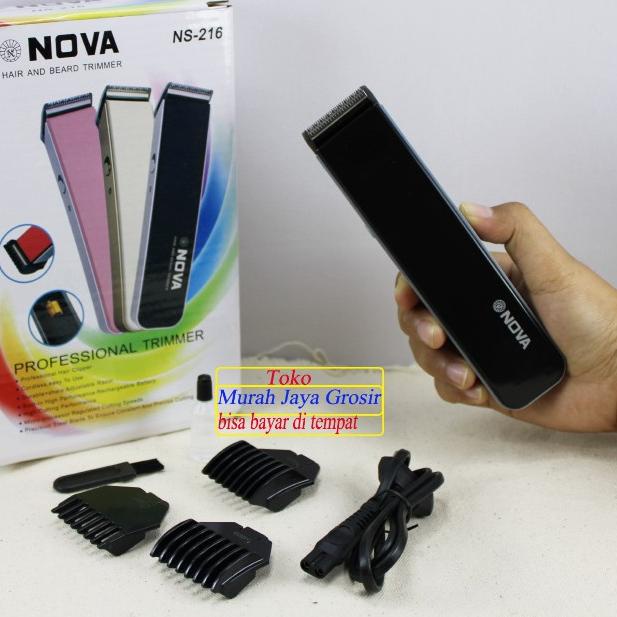 ➶ Alat Cukur / Shaver Nova NS-216 Mesin Alat Cukur Rambut dan Kumis Clipper Cas ➯