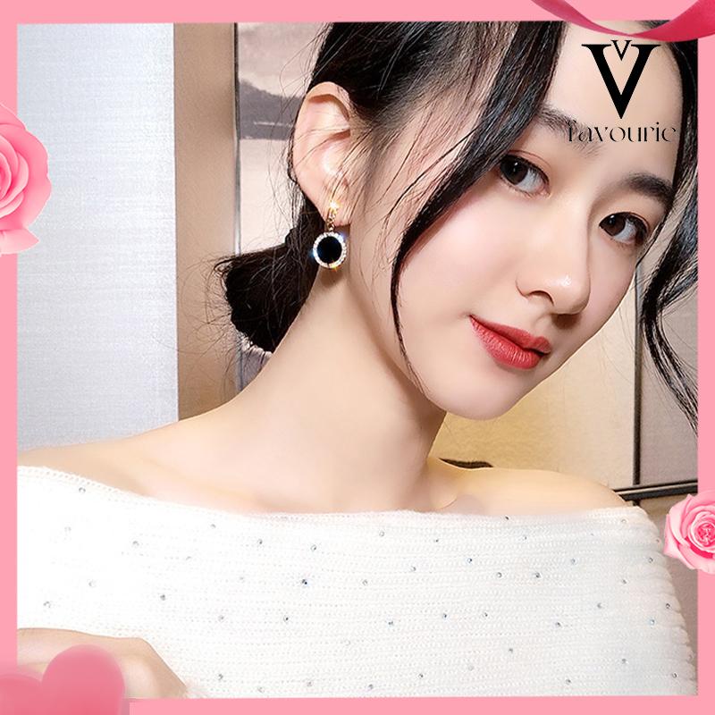 [COD]S925 Silver Needle Earrings Temperamen Fashion Kepribadian Anting Geometris Anting Wanita-FA