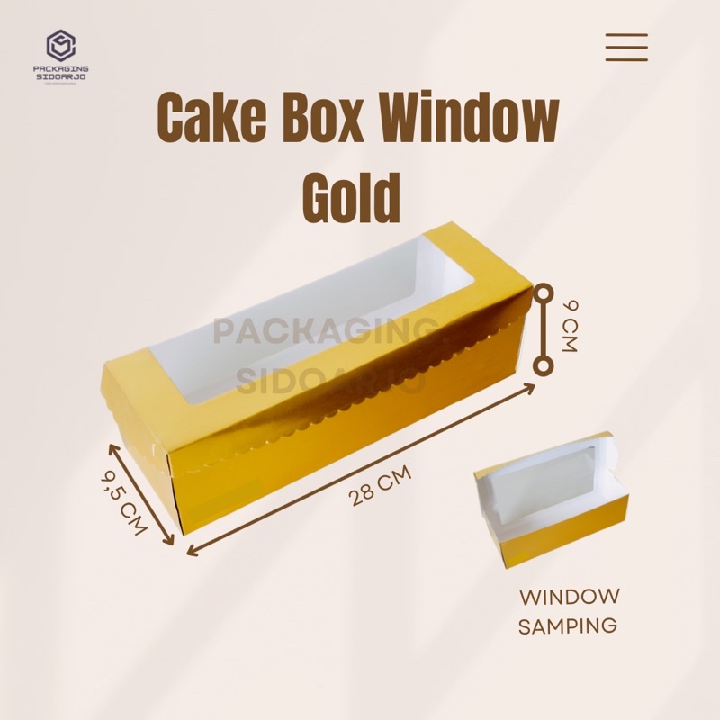 

Roll Tart Gold Uk 28x9,5x9/Roll Tart Uk 28x9,5x9/Roll Tart Mika/Dus Roti Gulung Uk 28/Mika Roti Gulung/Roll Tart/Kotak Kue