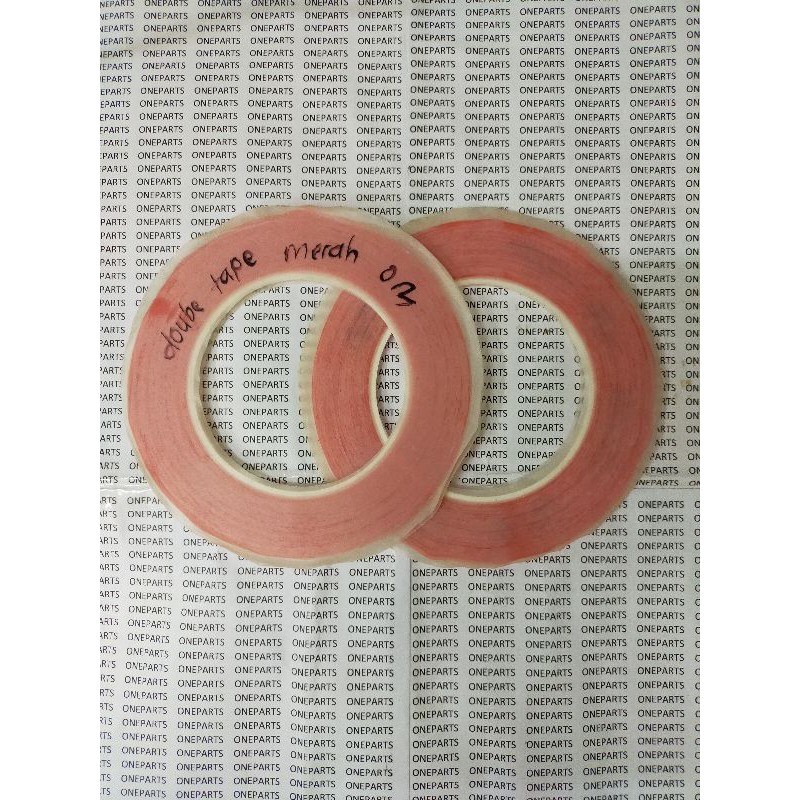 TOOLS DOUBLE TAPE MERAH RED 0.3CM