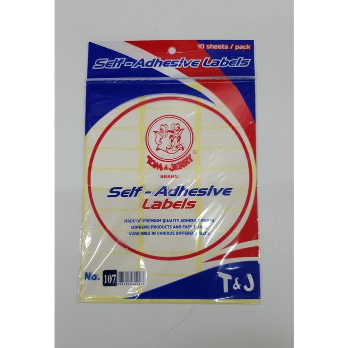 

LABEL STICKER TOM & JERRY NO 107 PER PAD 10 LEMBAR