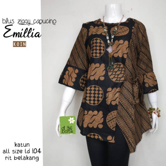 Blus ziggy cappucino emillia