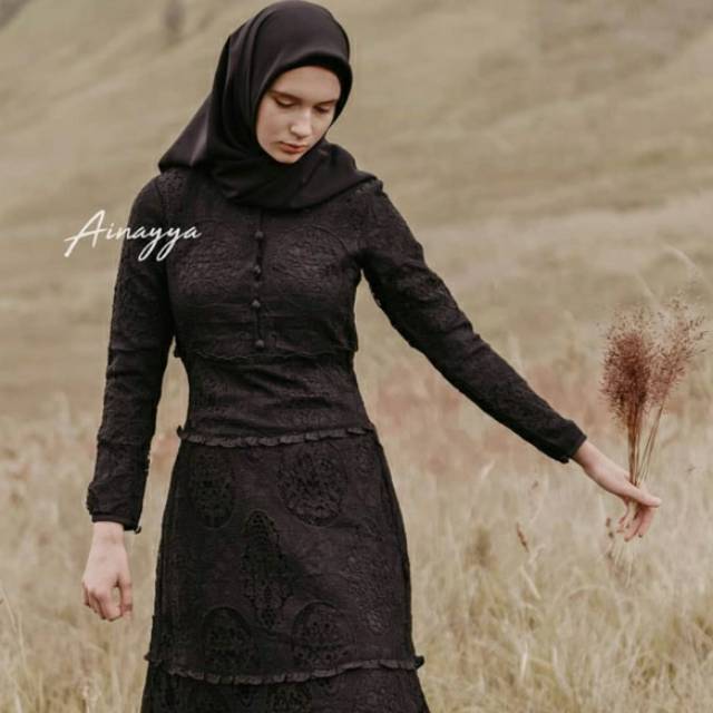 Humairah dress by ainayya.id black M NEW