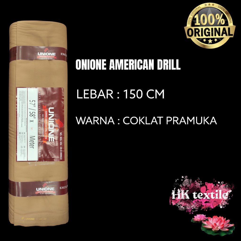 Kain American Drill Unione -Bahan Seragam Kantor Kerja Sekolah High Quality