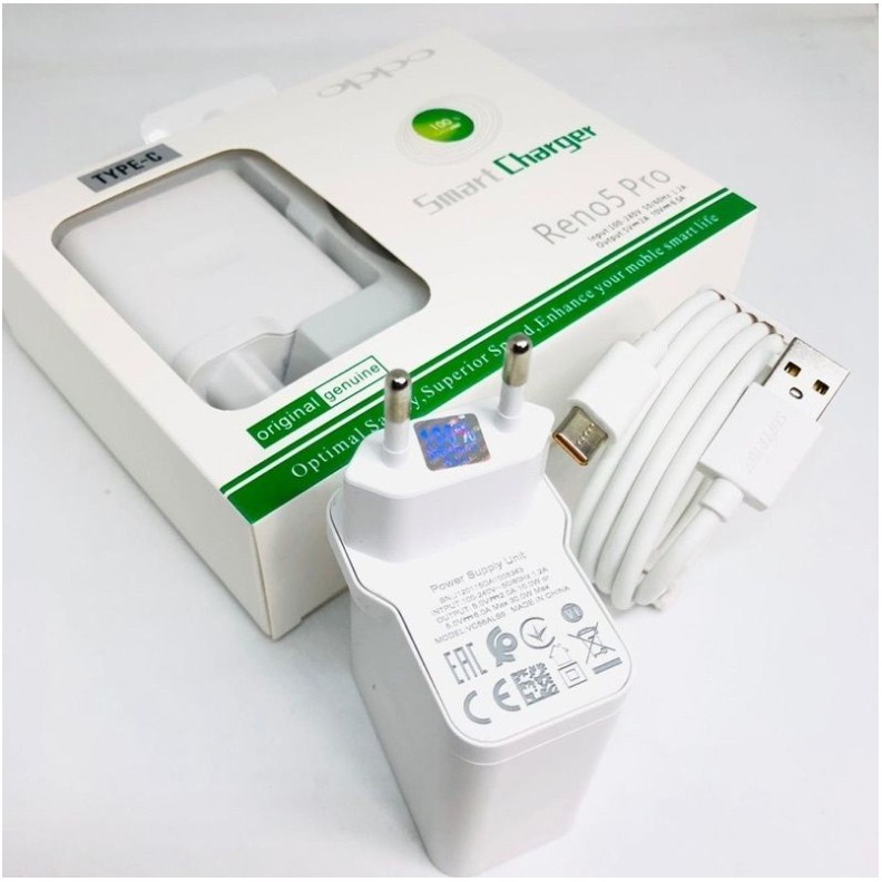 Travel Charger Oppo Reno Type C / Micro USB Supervooc Casan Oppo Reno 5 Pro