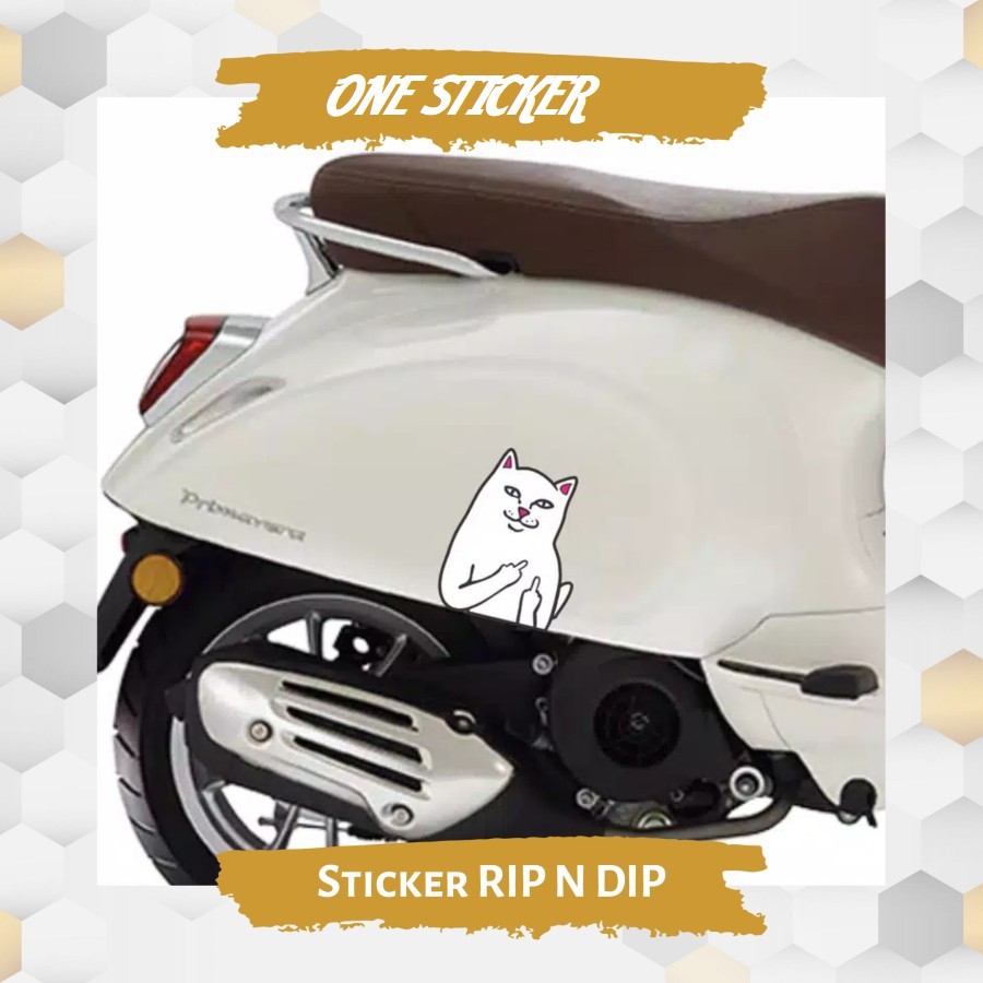 READY STIKER STICKER MOTOR VESPA CUTTING RIPNDIP RIP N DIP LORD NERMAL