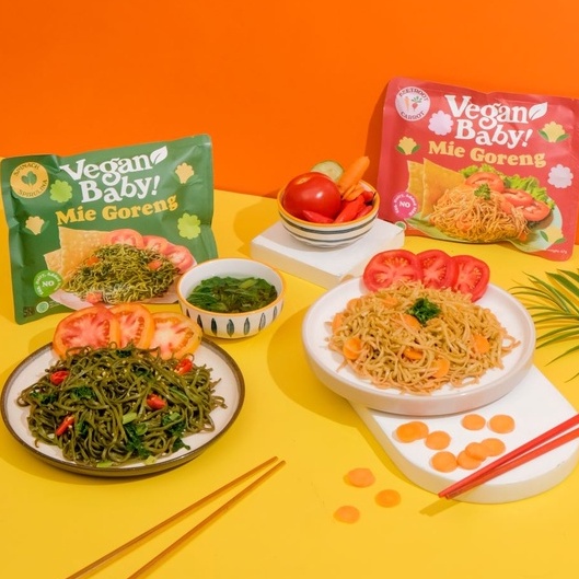 VEGAN BABY MIE GORENG INSTANT [ 1 TAHUN - DEWASA ]