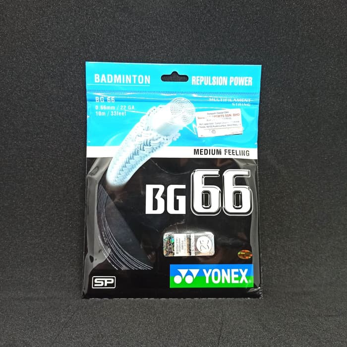 Langsung Order Senar YONEX BG66 MEDIUM FEELING ORIGINALL 100% terbaik