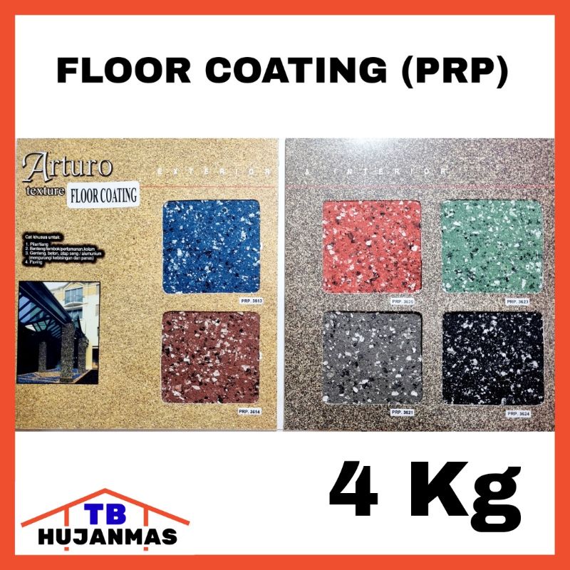 ARTURO Texture Floor Coating Cat Tembok Lantai Paving Block Dinding 4Kg Type PRP Untuk Pilar Genteng