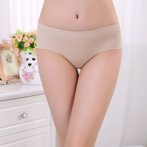 Celana Dalam Wanita Celana Brief Seamless Sexy Nyaman Bahan Sutra C06