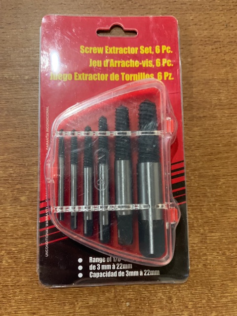 Hand tap balik / screw extractor set / tap balik 6pcs