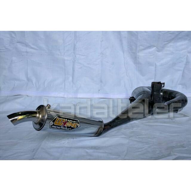 knalpot racing vespa w one kanan kompetisi ffa