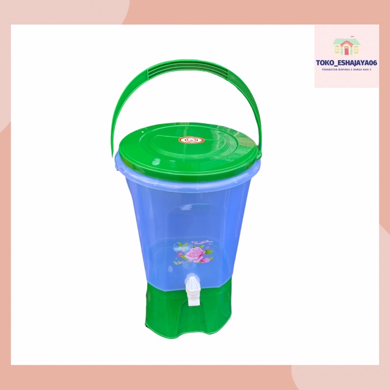 Tempat Air Minum Kran / Dispenser Plastik 8 Liter