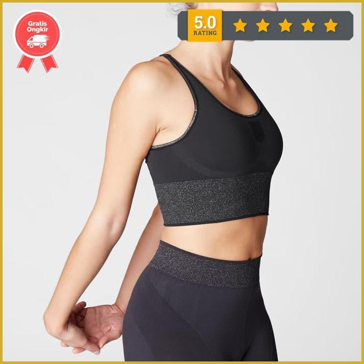 Domyos Yoga Sport Bra Black Decathlon 8484434 - M Limited