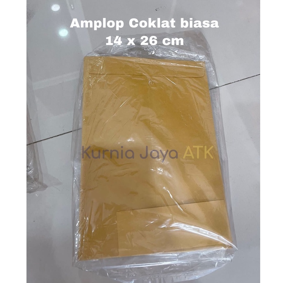 

Amplop Samson Coklat Biasa Map 14 x 26 cm Murah Berkualitas