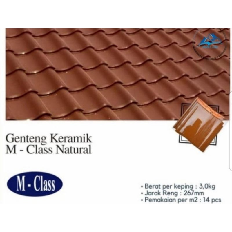 Genteng keramik M-Class Natural kw 2
