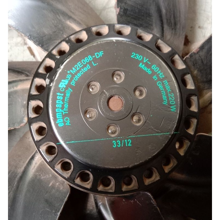 Fan/Kipas 230V 220Watt Made In Germany Tebal 8Cm