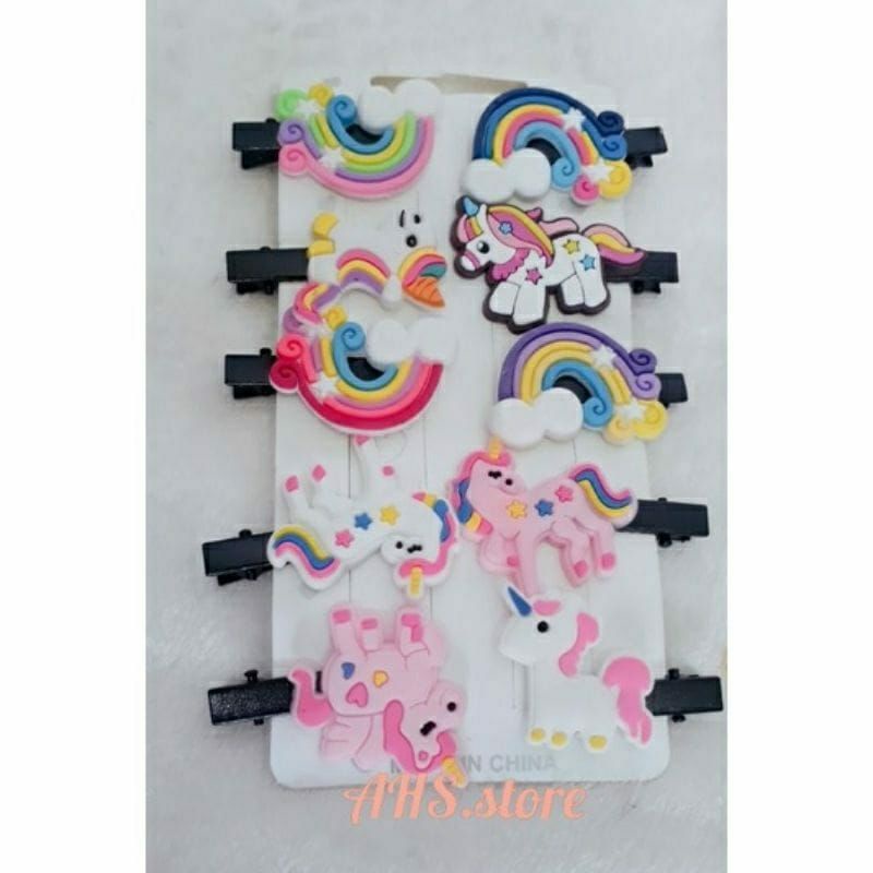 Jepit Rambut Anak Set 10Pcs Model Kartun Hairpin Rambut Cewek HairClips