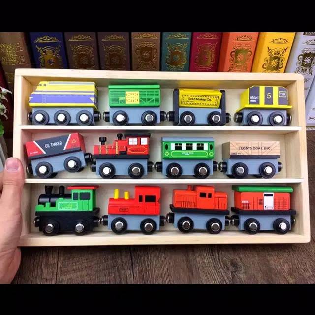 Wooden train set