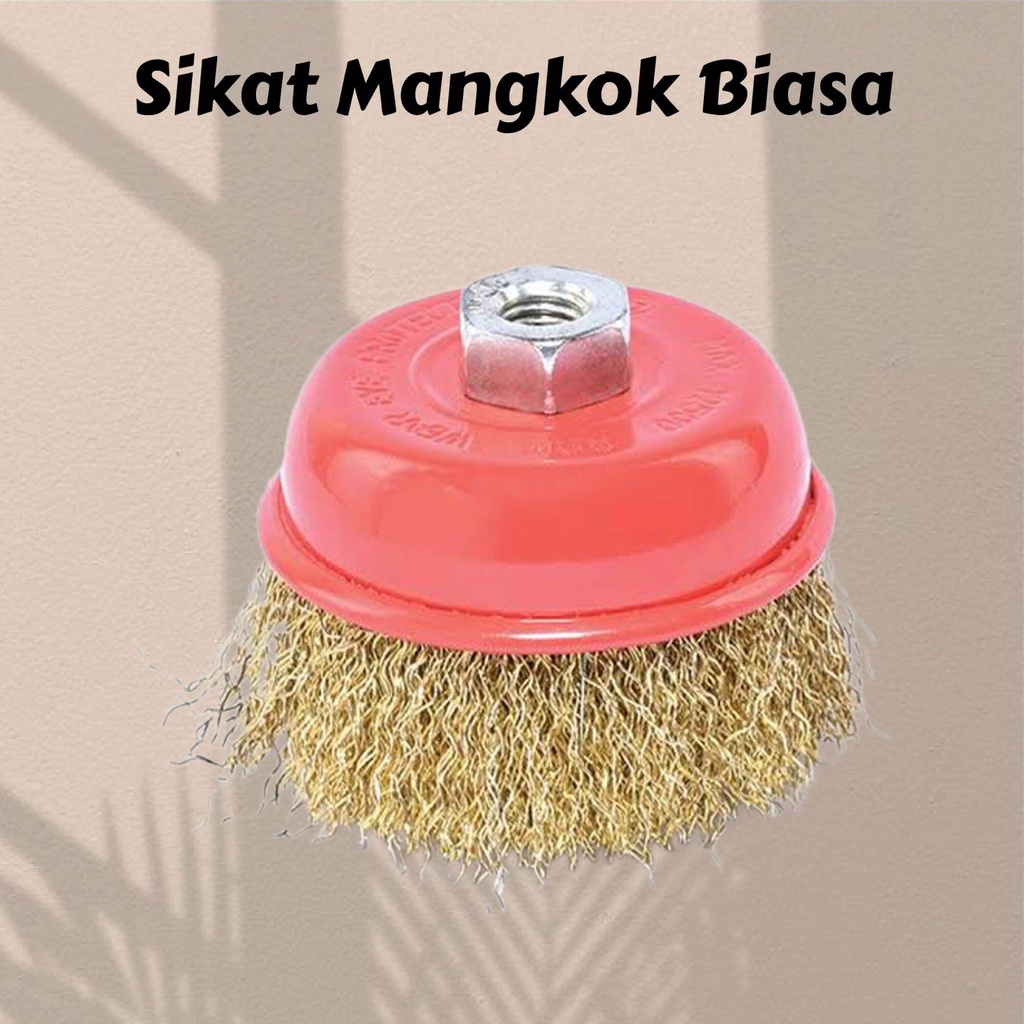 Sikat Mangkok Biasa - Sikat Kawat Halus - Sikat Mangkok Murah