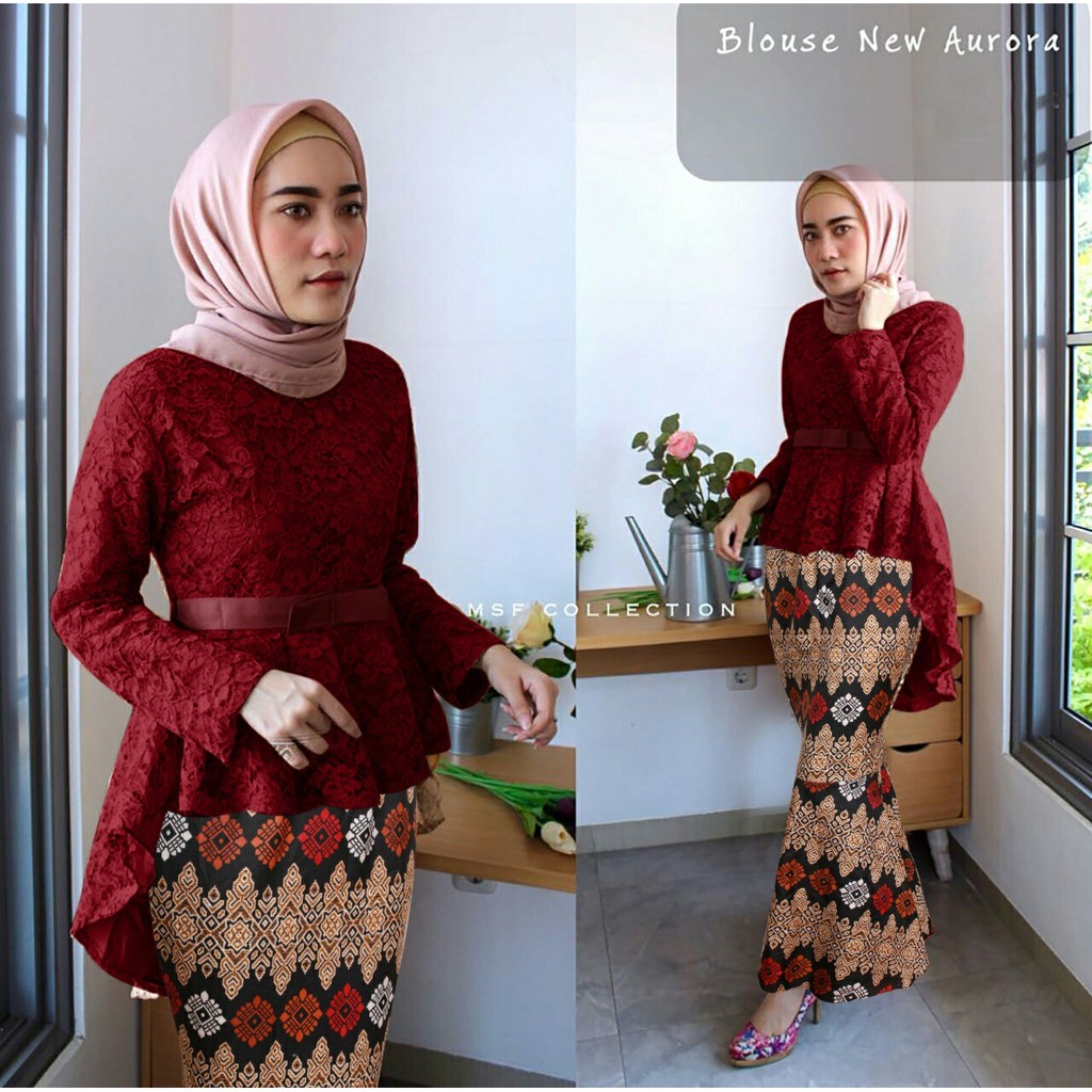 REAL PIC - Set Salsa aurora / Salsara / ADORA / SETELAN KEBAYA BEST SELLER