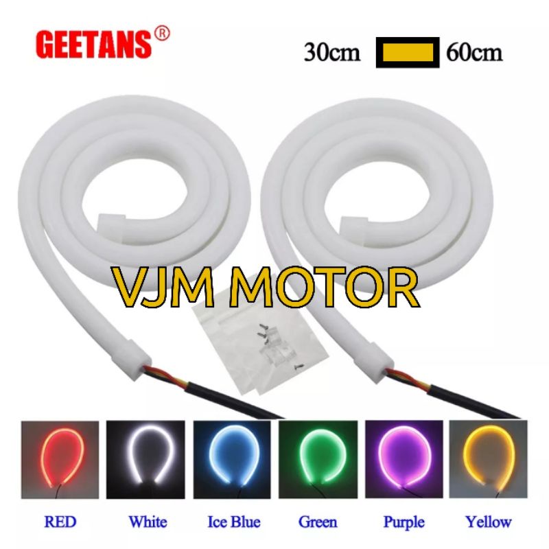 Lampu alis Silicone 30 cm Motor 12 volt kualitas bagus