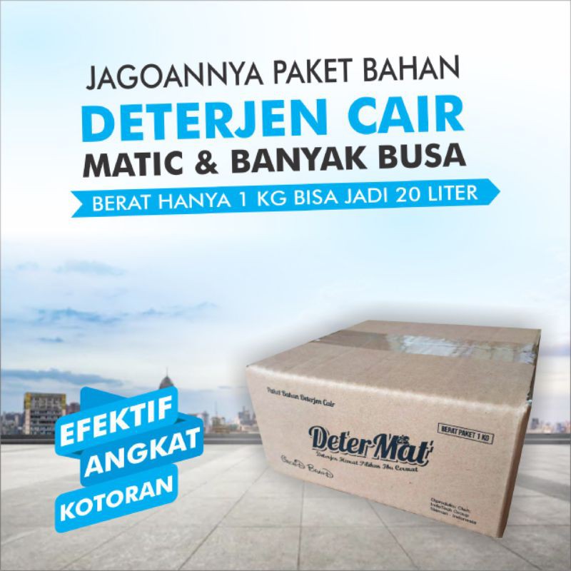  BISA COD DETERMAT Paket Bahan Deterjen  Cair Laundry 