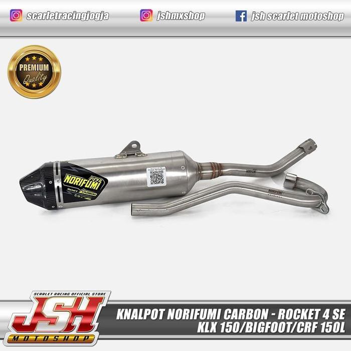 Promo Knalpot Original Norifumi Carbon - Rocket 4 KLX 150 Bigfoot CRF 150L  Berkualitas