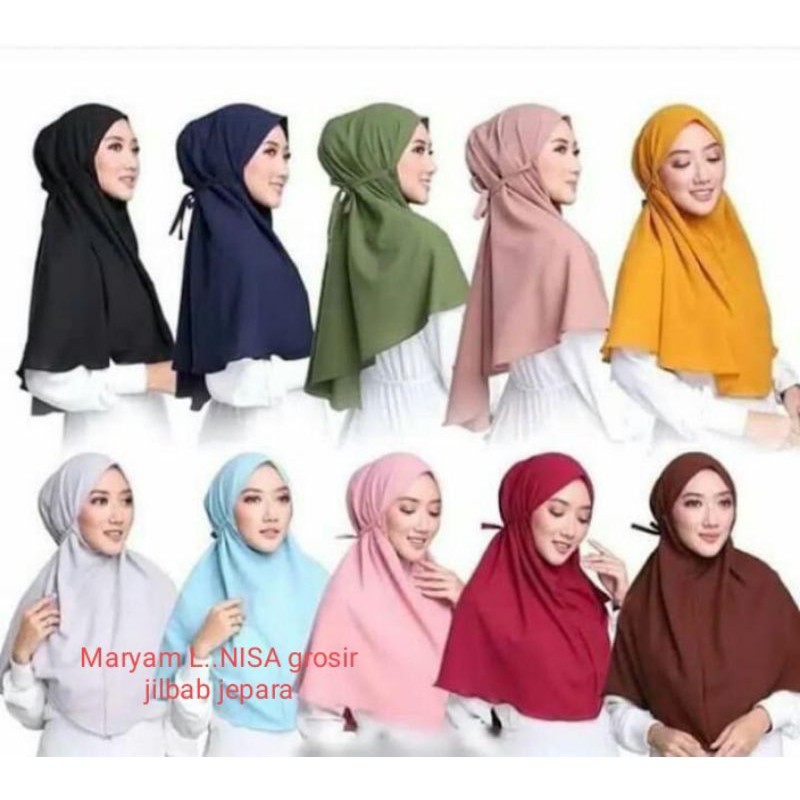 Bergo Maryam hijab instan Maryam hijab seria 60-70