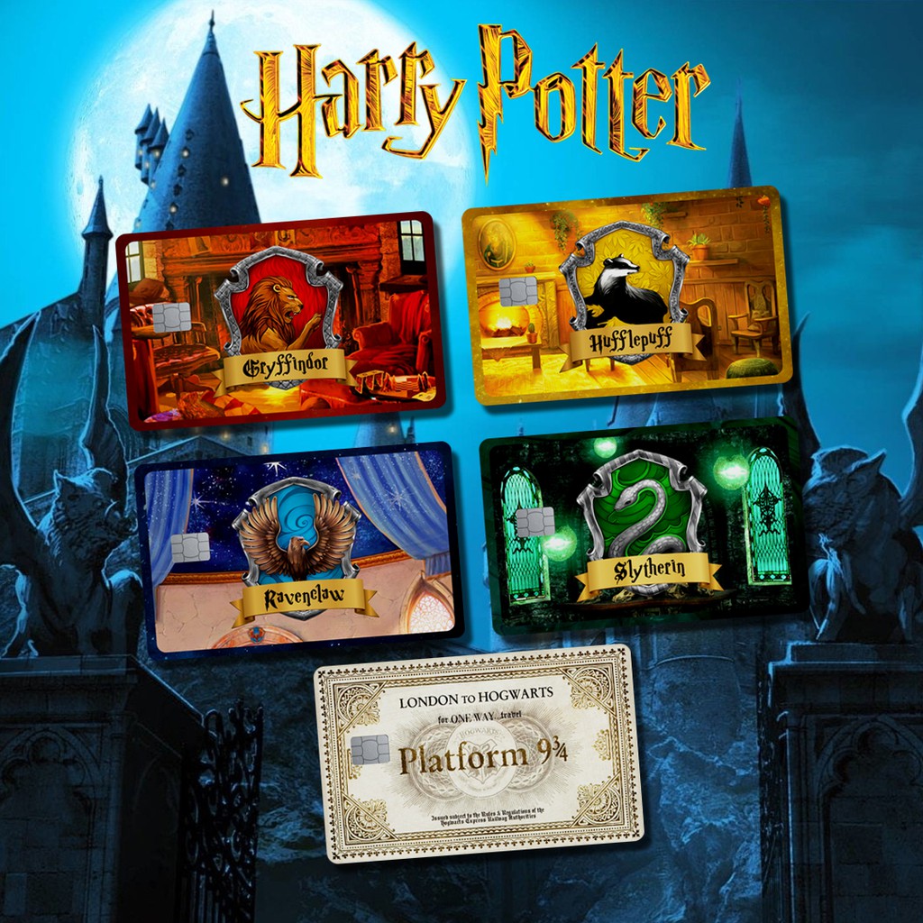 HARRY POTTER CARD SPECIAL HOLOGRAM | GARSKIN / STICKER KARTU ATM / SKIN KARTU ATM / DEBIT / CREDIT / EMONEY / FLAZZ | CARDSKINS