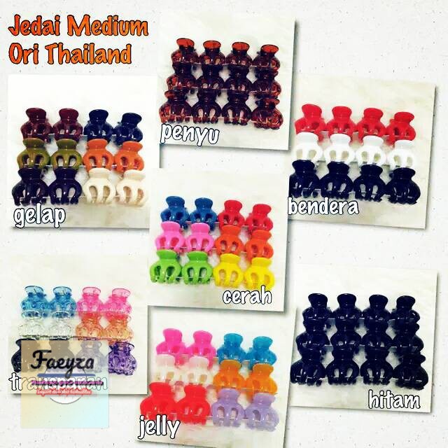 Jedai original Bangkok isi 12 pcs uk 3,5 cm (medium)