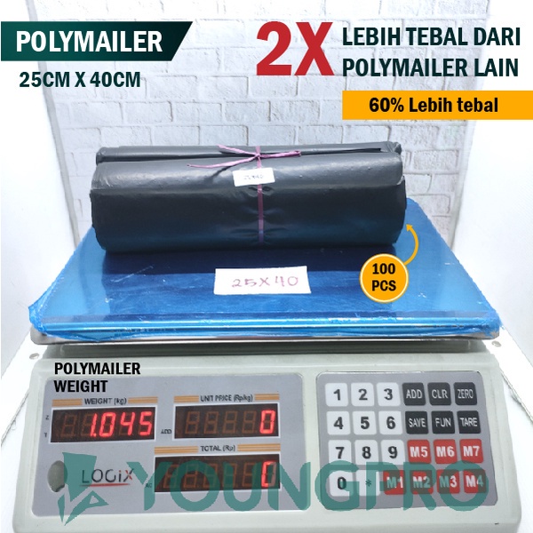 KANTONG PLASTIK POLYMAILER - UKURAN 20X30 PLASTIK PACKING ONLINE SHOP MURAH SUPER TEBAL 1 ROLL ISI 100PCS