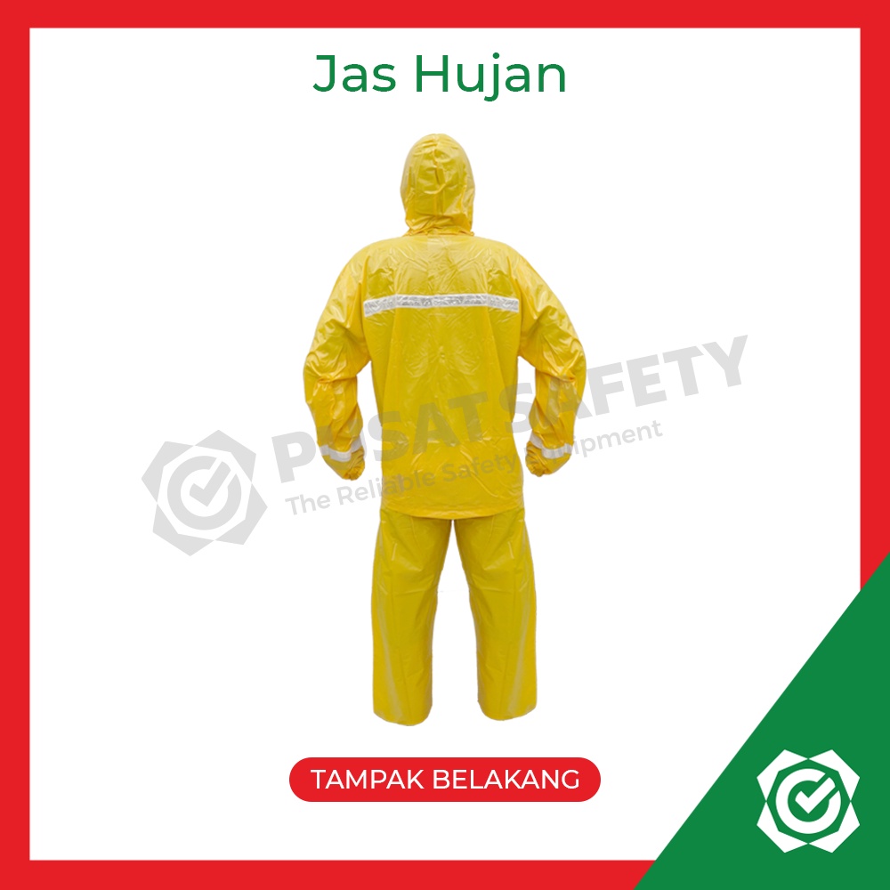 Jas Hujan Raincoat Setelan IBEX Kuning